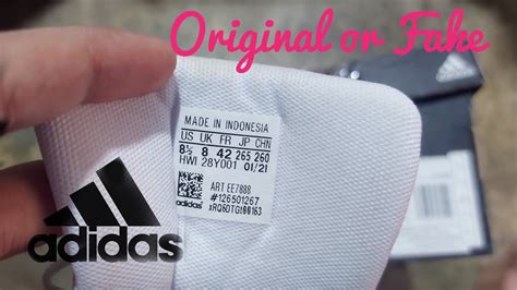 how to check Adidas shoes logo